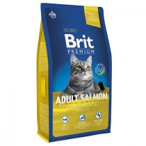 Сухий корм Brit Premium Cat Adult Salmon, для кішок, з лососем, 8 кг