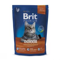 Сухий корм Brit Premium Cat Indoor, для кішок, які живуть в приміщенні, з куркою, 0.8 кг