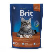 Сухий корм Brit Premium Cat Indoor, для кішок, які живуть в приміщенні, з куркою, 0.3 кг