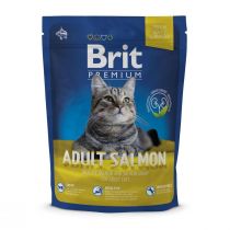 Сухий корм Brit Premium Cat Adult Salmon, для кішок, з лососем, 0.3 кг