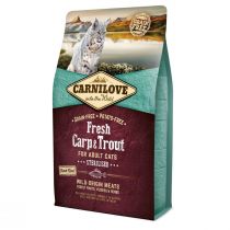 Сухий корм Carnilove Fresh Carp & Trout Sterilised for Adult cats, для стерилізованих кішок, 2 кг