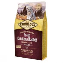 Сухий корм Carnilove Fresh Chicken & Rabbit for Adult cats, для кішок, з куркою і кроликом, 2 кг