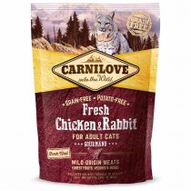 Сухий корм Carnilove Fresh Chicken & Rabbit for Adult cats, для кішок, з куркою і кроликом, 0.4 кг