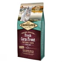 Сухий корм Carnilove Fresh Carp & Trout Sterilised for Adult cats, для стерилізованих кішок, 6 кг