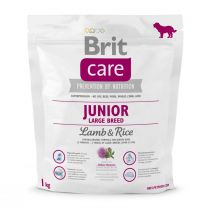 Сухий корм Brit Care Junior Large Breed Lamb&Rice для цуценят великих і гігантських порід, ягня та рис, 1 кг