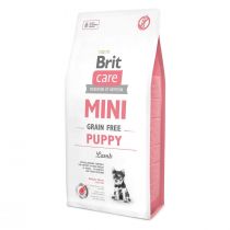 Сухий корм Brit Care GF Mini Puppy Lamb для цуценят мініатюрних порід, з ягням, 7 кг