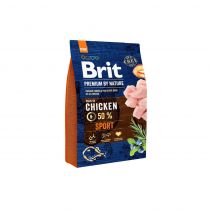 Сухий корм Brit Premium Dog Sport, для собак із підвищеною потребою в енергії, 3 кг