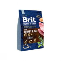 Сухий корм Brit Premium Dog Light, для собак з надмірною вагою, з індичкою, 3 кг