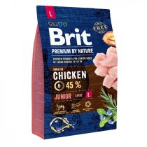 Сухий корм Brit Premium Dog Junior L, для цуценят і молодих собак великих порід, 3 кг