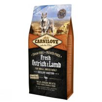 Сухий корм Carnilove Fresh Ostrich&Lamb for Small Breed Dogs, для собак, зі страусом та бараниною, 6 кг
