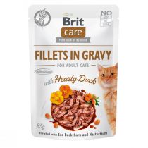 Вологий корм Brit Care Cat, для кішок, філе в соусі з качкою, 85 г