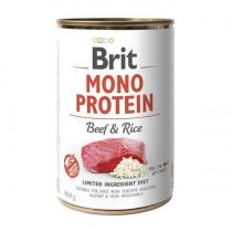 Консерва Brit Mono Protein Dog, для собак, з яловичиною і темним рисом, 400 г