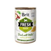 Консерва Brit Fresh Duck/Millet, для собак, з качкою і пшоном, 400 г