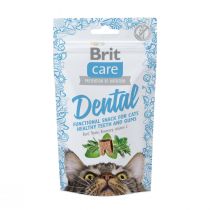 Ласощі Brit Care Dental, для кішок, з індичкою, 50 г