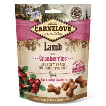 Ласощі Carnilove Dog Crunchy Snack, для собак, ягня, журавлина, 200 г