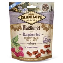 Ласощі Carnilove Dog Crunchy Snack, для собак, скумбрія, малина, 200 г