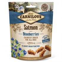 Ласощі Carnilove Dog Crunchy Snack, для собак, лосось, чорниця, 200 г