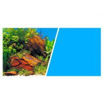 Фон акваріумний Hagen, 45 см, 7.5 м, рослини з камінням / блакитний фон