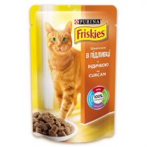 Вологий корм Purina Friskies для котів, з індичкою в підливі, 85 г