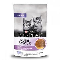 Вологий корм Purina Pro Plan Cat Nutrisavour Junior для кошенят, мус з індичкою, 85 г