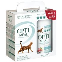 Набір сухого корму Optimeal для стерилізованих кішок і кастрованих котів, з індичкою і вівсом, 650+650 г