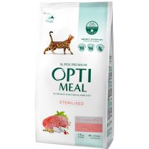 Сухий корм Optimeal для стерилізованих кішок і кастрованих котів, з яловичиною, 1.5 кг