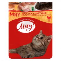 Сухий корм Мяу для котів, курячий, 400 г