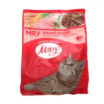 Сухий корм Мяу для котів, з ніжним кроликом, 400 г