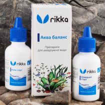 Набір Rikka для запуску і догляду за акваріумом Аква баланс, Аква старт 50 мл, Швидкий старт 50 мл