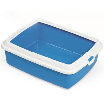 Туалет MPS Hydra Mini Blue для котів, з рамкою, блакитний, 43×31×12 см