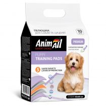 Пеленки AnimAll Puppy Training Pads для собак и щенков, с ароматом лаванды, 60×60 см, 10 шт