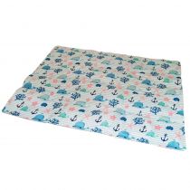 Охолоджуючий килимок Croci Tappetino Refrigerante FreshMat для собак, принт морський Кіт, 90×50 см