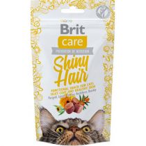 Ласощі Brit Care Shiny Hair для догляду за шкірою і шерстю кішок, 50 г