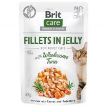 Вологий корм Brit Care Cat pouch, для кішок, філе тунця в желе, 85 г