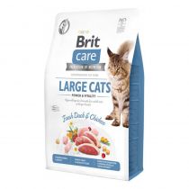 Сухий корм Brit Care Cat GF Large cats Power & Vitality, для кішок великих порід, з качкою і куркою, 2 кг