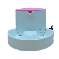 Поїлка-фонтан автоматична, кутова, для собак дрібних порід та котів, 19×25×17 см