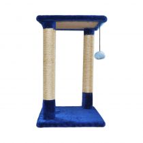 Драпак-арка Cristel для котів, джут, квадратна, синій, 43×43×65 см