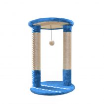 Драпак-арка Cristel для котів, джут, кругла, синій, 65×43 см