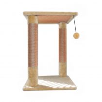 Драпак-арка Cristel для котів, сизаль, квадратна, бежевий, 35×35×52 см