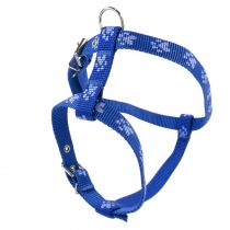 Шлея Cristel для собак, нейлон, блакитний слід, 20 мм / 32-38 см / 50-60 см, синя