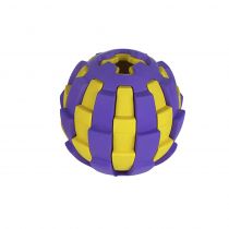 Іграшка BronzeDog Jumble двошаровий м'яч, для собак, з ароматом ванілі, фіолетово-жовтий, 8 см