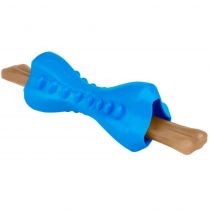 Іграшка-кістка для собак BronzeDog Smart, мотиваційна, синій, 12×5 см