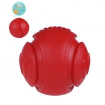 Іграшка для собак BronzeDog Chew Ball, зі звуковим ефектом, червоний, 15.2 см