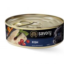 Вологий корм для котів Savory, з рибою, 100 г