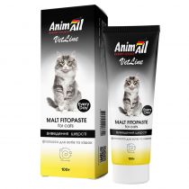 Фитопаста AnimAll VetLine Malt для выведения шерсти у кошек, 100 г