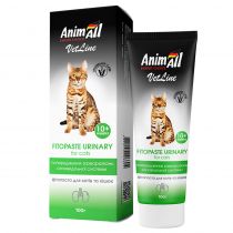Фітопаста AnimAll VetLine Urinary для попередження захворювань сечовидільної системи у котів, 100 г
