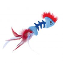 Іграшка для кішок Petstages Рибка з пір'ям, блакитна, 19 см