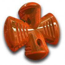 Іграшка для собак Bionic Opaque Stuffer, для ласощів і жування, помаранчева, 12.5×12.5×6.8 см