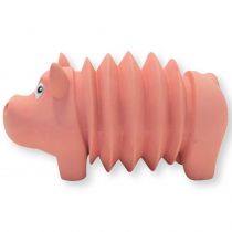 Іграшка для собак Outward Hound Свинка-акордеон, велика, рожева, 15×19×9 см
