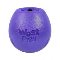 Іграшка для собак West Paw Rumbl Large Eggplant, для ласощів, фіолетова, 10 см